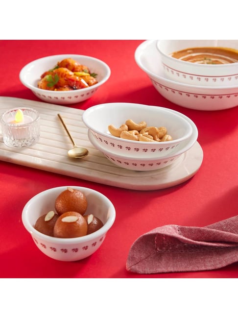 Corelle Multicolor Glass Scarlet Clover 177Ml Katori Ramekin Bowl-picture-30