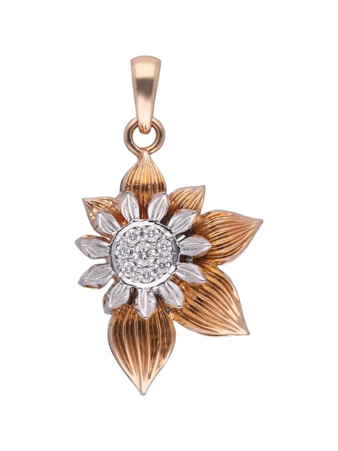 Buy By CKC 18k Gold Diamond Radiant Bloom Pendant