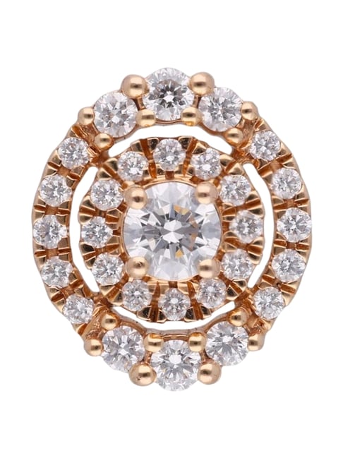 Buy By CKC 18k Gold Diamond Exquisite Circular Pendant