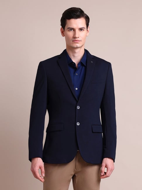 Arrow Blue Regular Fit Blazer