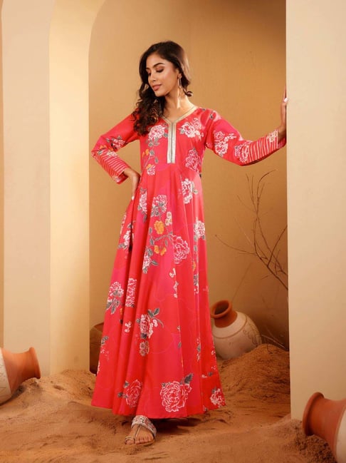 Varanga Pink Printed Kurta-picture-41