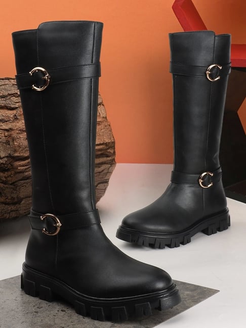 Carlton London Women's Black Casual Booties-picture-10