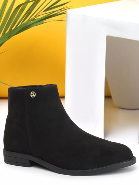 Carlton London Women's Black Casual Booties