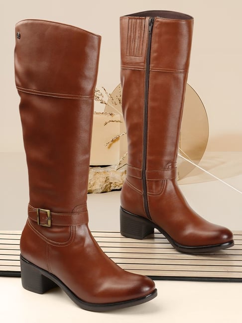 Carlton London Women's Tan Casual Booties-picture-14