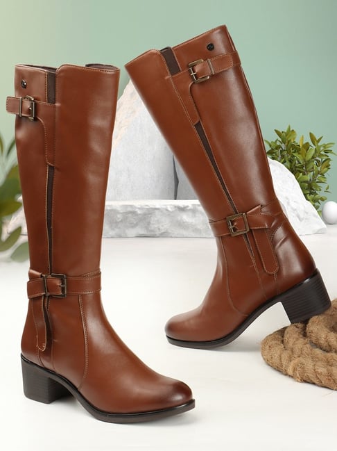 Carlton London Women's Tan Casual Booties-picture-11