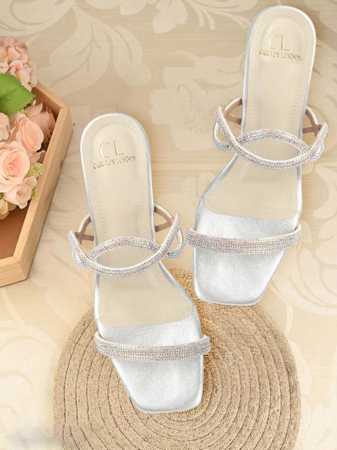 Carlton London Women's Silver Casual Sandals-picture-35