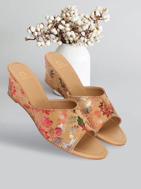 Carlton London Women's Beige Casual Wedges-picture-31