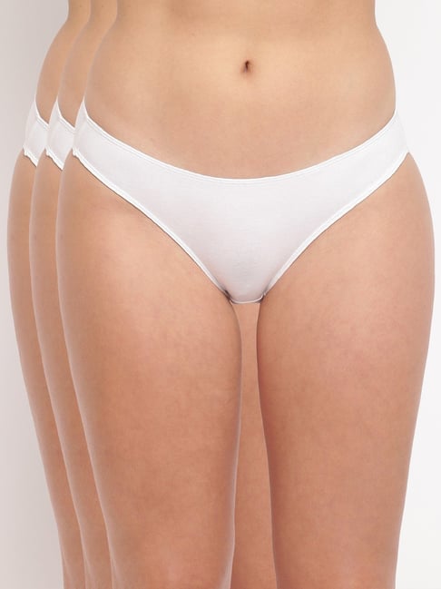 La Intimo White Comfort Fit Panties - Pack Of 3-picture-10