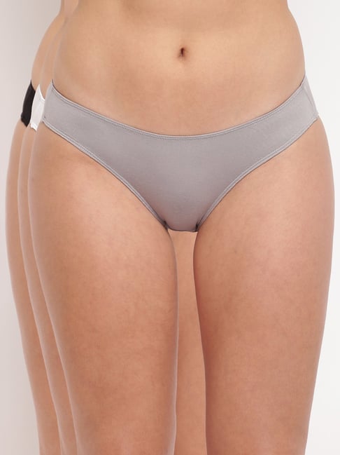 La Intimo Multicolored Comfort Fit Panties - Pack Of 3-picture-46