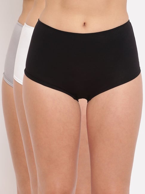 La Intimo Multicolored Comfort Fit Briefs - Pack Of 3-picture-35