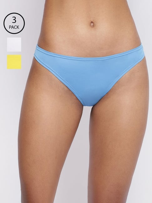 La Intimo Multicolored Comfort Fit Panties - Pack Of 3-picture-47