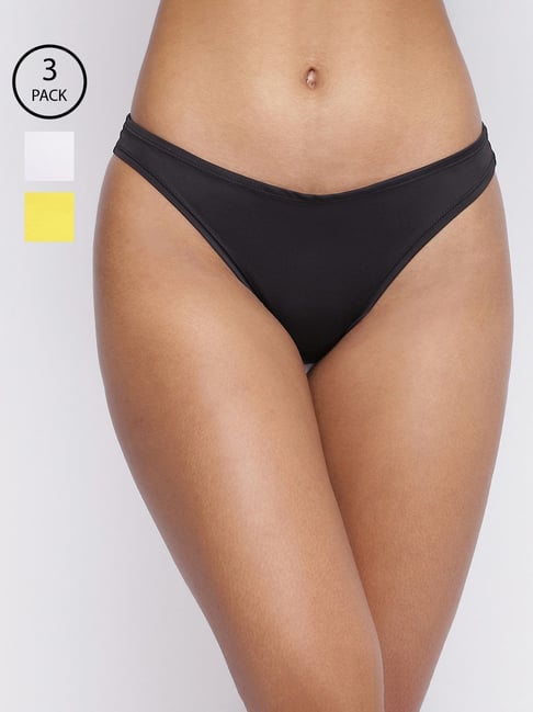 La Intimo Multicolored Comfort Fit Panties - Pack Of 3-picture-41