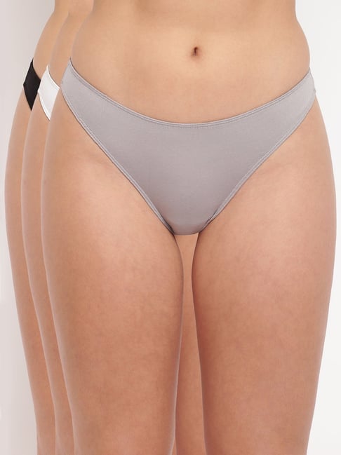La Intimo Multicolored Comfort Fit Panties - Pack Of 3-picture-22