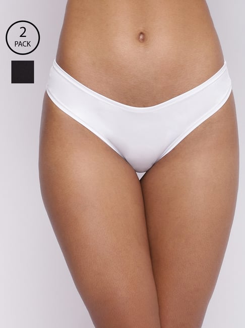 La Intimo Black & White Comfort Fit Panties - Pack Of 2-picture-28