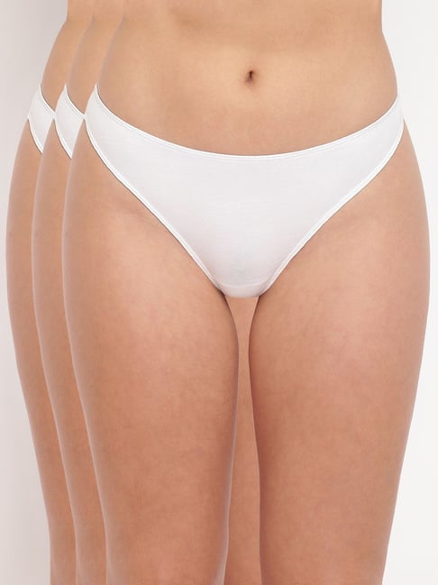 La Intimo White Comfort Fit Panties - Pack Of 3-picture-18