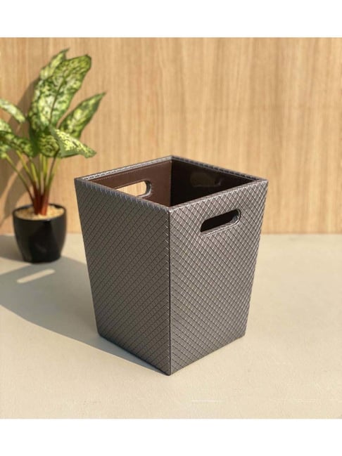 Mason Home Braided Dustbin - Grey