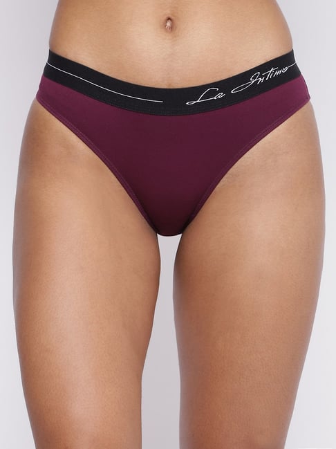 La Intimo Purple Comfort Fit Panties-picture-48