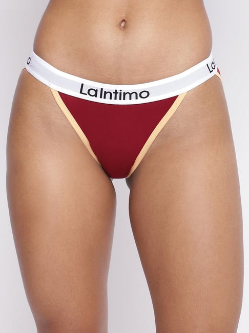 La Intimo Maroon Comfort Fit Panties-picture-10