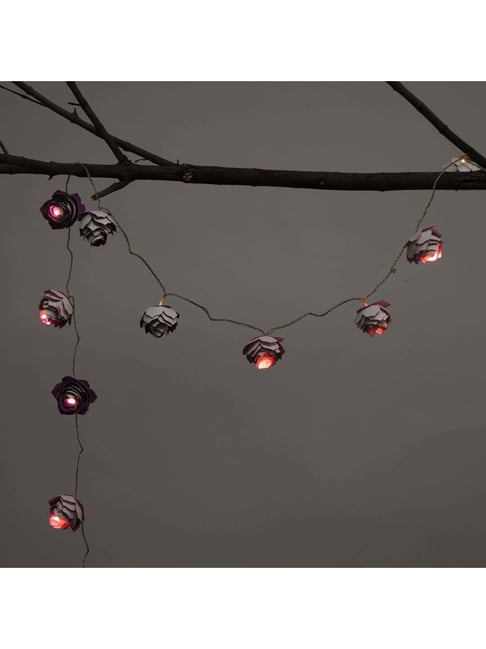 FIG Living Purple Paper Lush Bloom String Lights