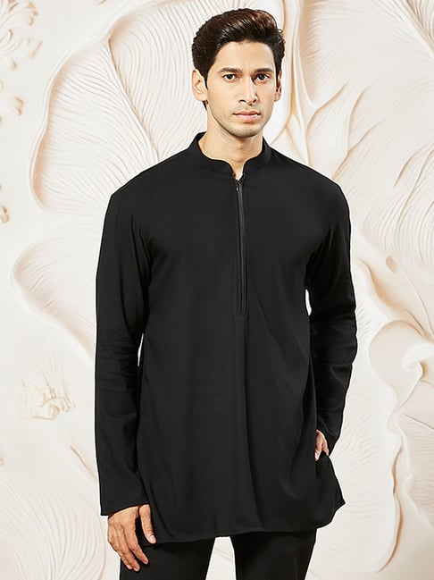 Kurta Uomo In Misto Cotone E Lino - Taglie Forti, Vestibilità Morbida - Ideale Per Feste E Matrimoni