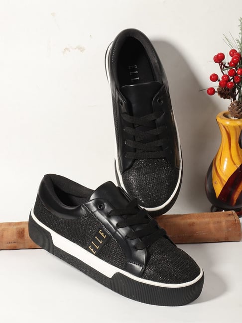Elle Women's Black Sneakers-picture-31