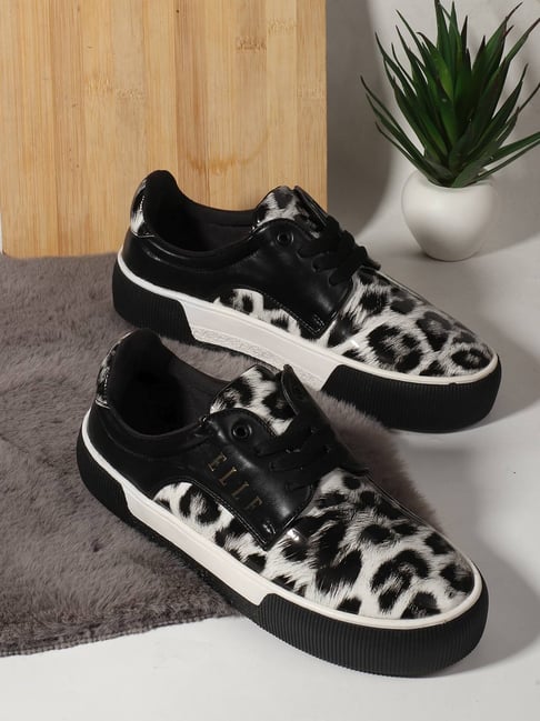 Elle Women's Black Sneakers-picture-32