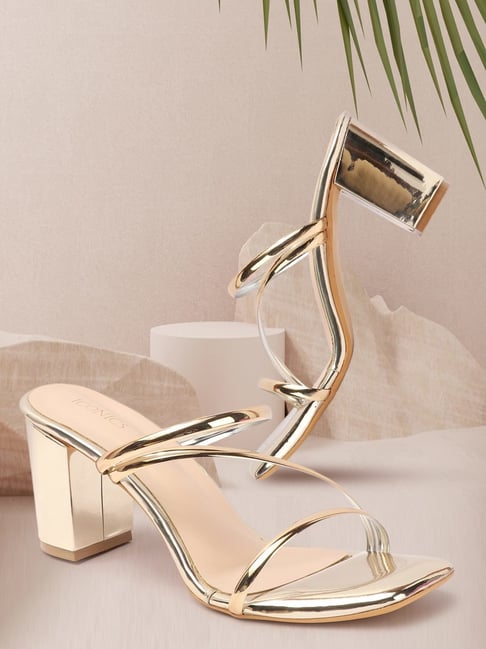 Iconics Women's Gold Casual Sandals-picture-41