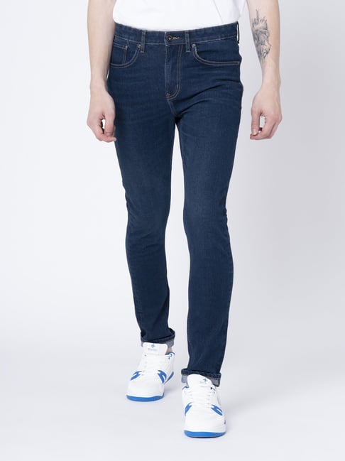 Red Tape Dark Blue Skinny Fit Jeans-picture-33