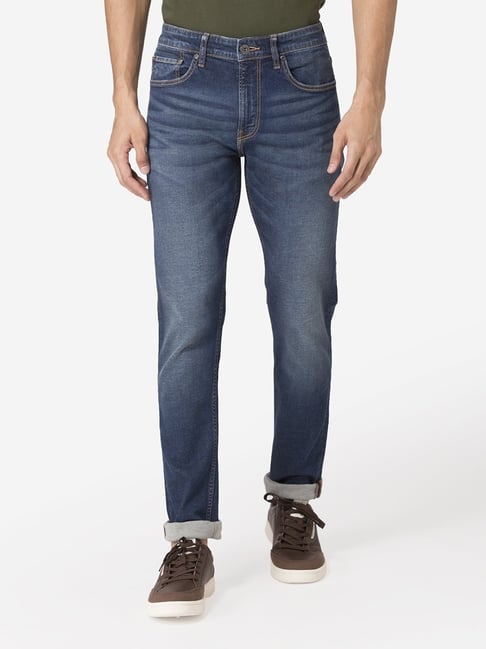 Red Tape Dark Blue Skinny Fit Jeans-picture-28