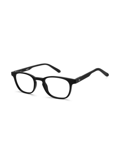 HUSTLR Black Square Blue Light Protection Unisex Reading Glasses