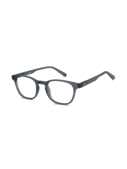 HUSTLR Grey Square Blue Light Protection Unisex Reading Glasses