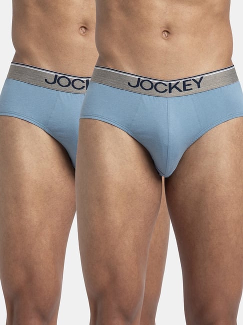 Jockey 8037 Men's Super Combed Cotton Solid Brief with Ultrasoft Waistband (Pack of 2)-picture-18