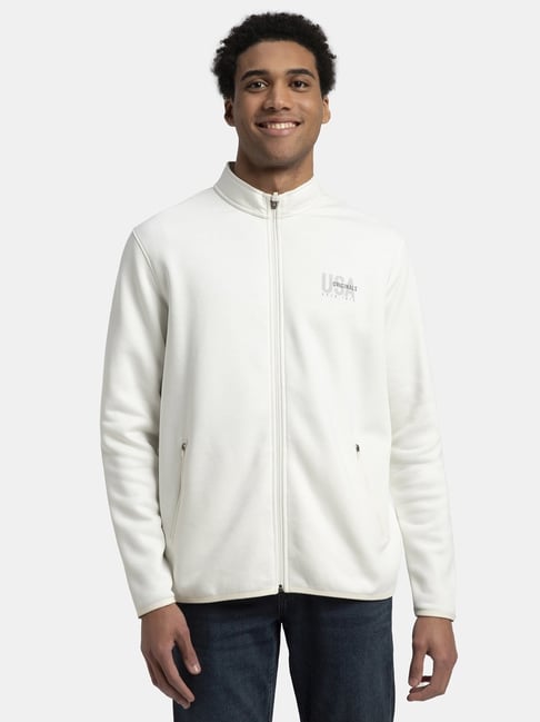 Jockey UM55 Men's Super Combed Cotton Rich Fleece Jacket with StayWarm  Technology