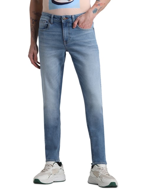 Jack & Jones Light Blue Cotton Regular Fit Jeans-picture-40