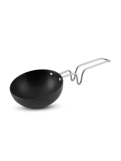 Nirlon Black Aluminium 1 Hard Anodised Tadka Pan
