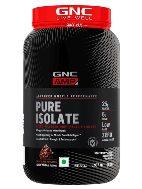GNC AMP Pure Isolate Low Carb Chocolate Frosting lbs