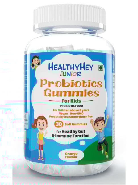 HealthyHey Nutrition Junior Probiotics Gummies - Kids - Orange