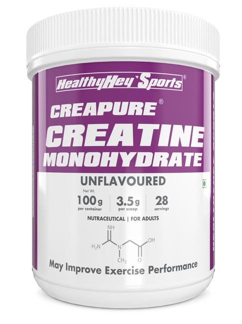 HealthyHey Sports - Creatine Monohydrate - Unflavoured - 100gm