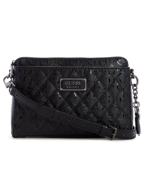 Crossbody Flap Guess Tasche Lola Guess Black Quilted Lola