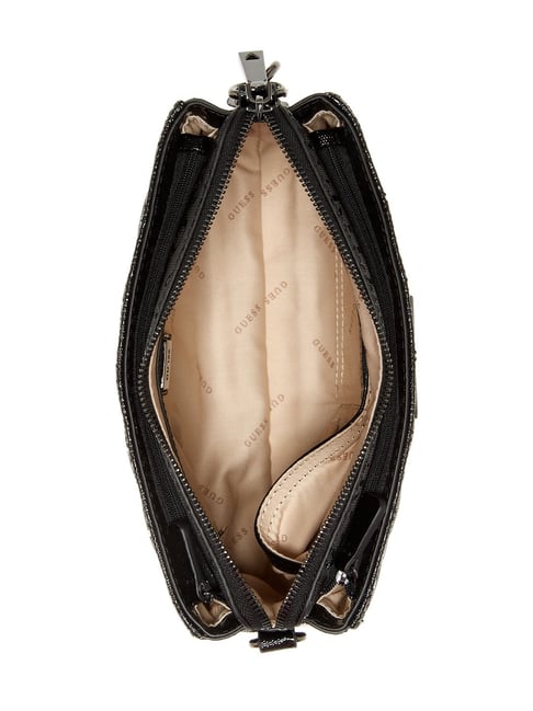 Guess Black Quilted Lola Girlfriend Crossbody Bag