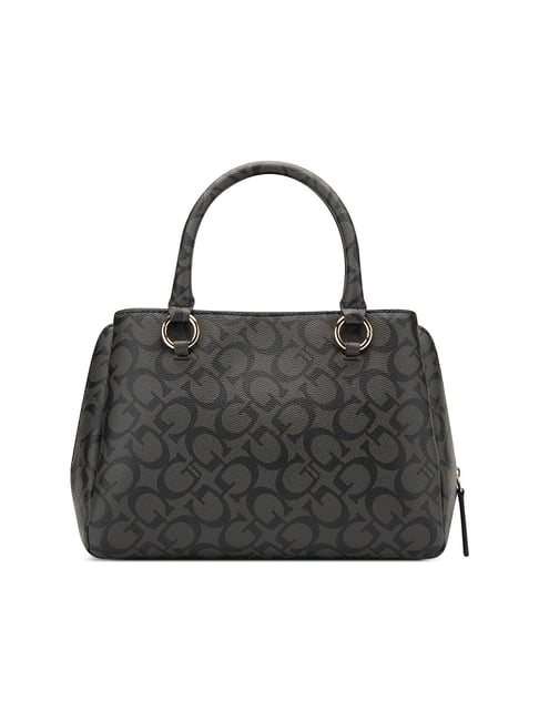 Guess Coal Printed Reinee Satchel Bag