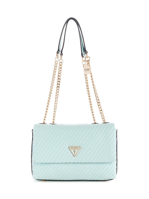 Guess Aloe Palm Textured Hassie Convertible Shoulder Bag