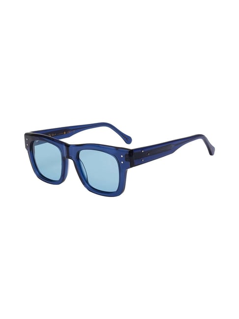 Ted Smith Blue Wayfarer UV Protection Unisex Sunglasses-picture-15