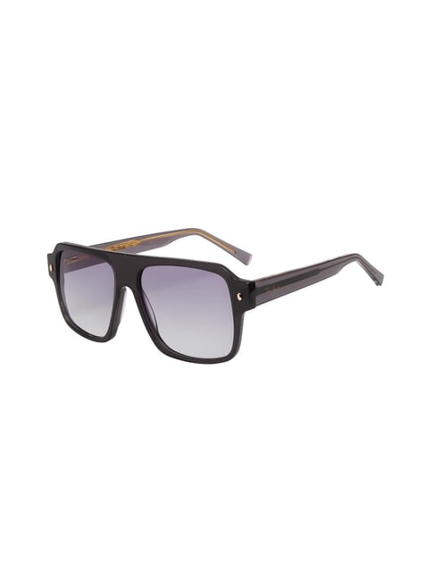Ted Smith Grey Square UV Protection Unisex Sunglasses-picture-45