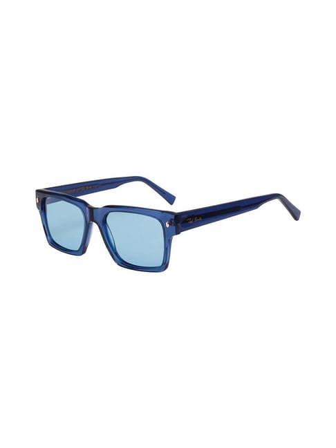 Ted Smith Blue Rectangular UV Protection Unisex Sunglasses-picture-41