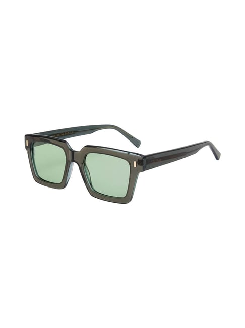 Ted Smith Green Square UV Protection Unisex Sunglasses