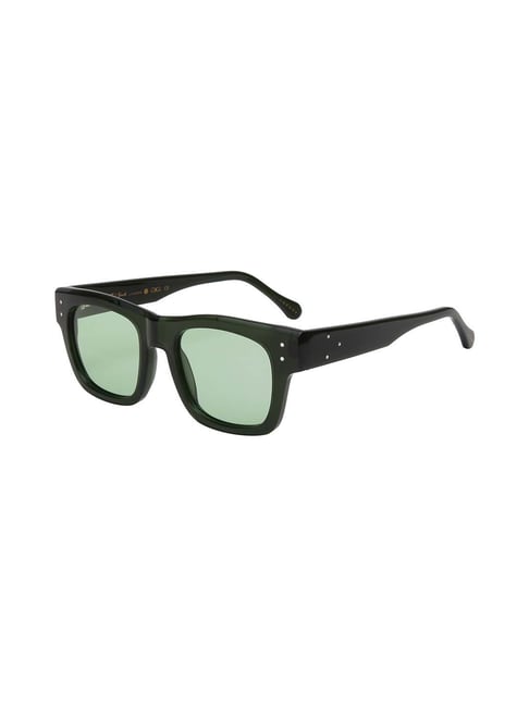 Ted Smith Green Wayfarer UV Protection Unisex Sunglasses