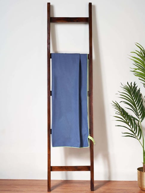 Living Scapes by Pantaloons Blue Polyester Bath Towel