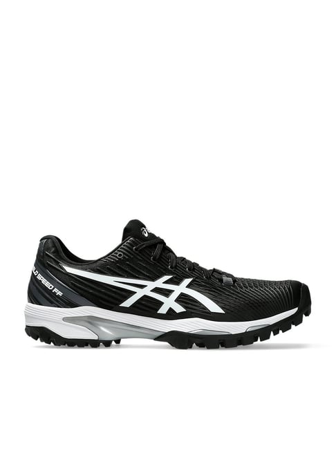 Asics Men's FIELD SPEED FF Black White Hockey Shoes