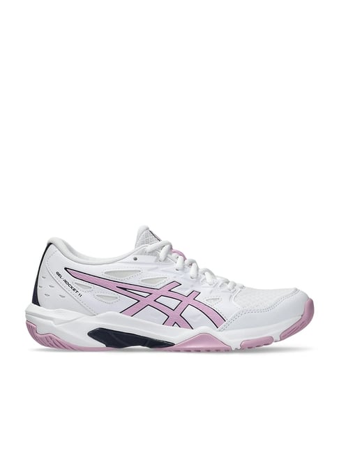 Buy Asics Women's GEL-ROCKET 11 White Indoor Court Shoes for Women